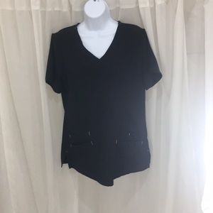 Black scrub top